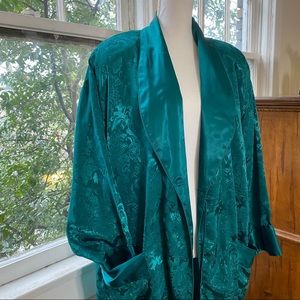 EMERALD VINTAGE VICTORIA’S SECRET HOUSECOAT 💚